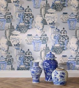 Fragile Wallpaper by Eijffinger Blue