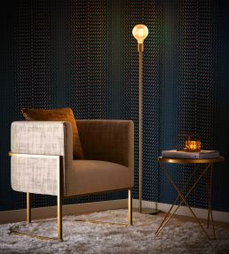 Fragment Wallpaper by Clarke & Clarke Midnight/Copper