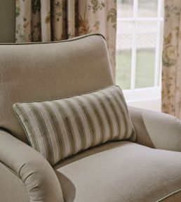Frances Stripe Fabric by Colefax and Fowler Stone