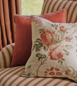 Frances Stripe Fabric by Colefax and Fowler Fuchsia
