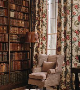 Francine Fabric by Colefax And Fowler Blue/Sienna