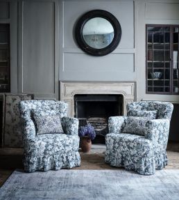 Francis Fabric by Clarke & Clarke Antique/Charcoal
