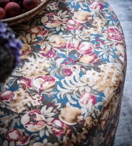 Francis Velvet Fabric by Clarke & Clarke Midnight