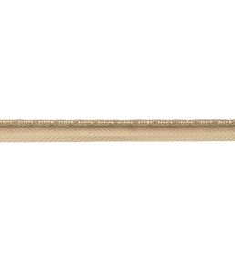 Francoise Metallic Cord with Tape Trimming by Samuel & sons White gold