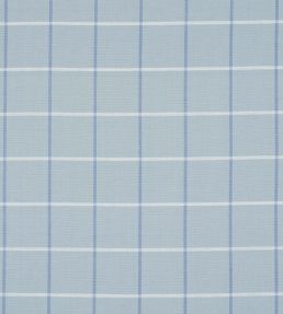 Frannie Windowpane Fabric by Schumacher China Blue