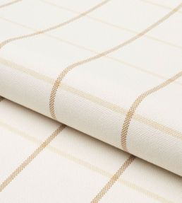 Frannie Windowpane Fabric by Schumacher Neutral
