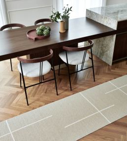 Pappelina Fred Runner rug Black/Vanilla FRX727 Black/Vanilla