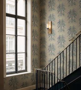French Damask Wallpaper by Coordonne Sapphire