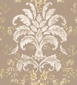 French Damask Wallpaper by Coordonne Stone