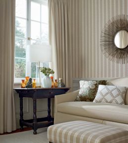 French Stripe Wallpaper by Anna French Spa Blue