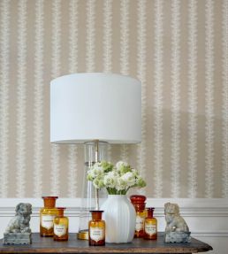 French Stripe Wallpaper by Anna French Spa Blue