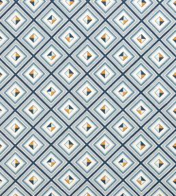 Fresco Fabric by Christopher Farr Cloth Indigo