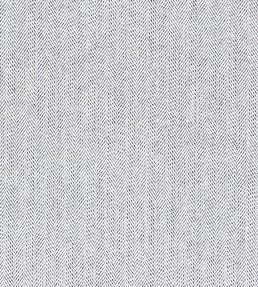 Fresco Herringbone Fabric by Ian Mankin Black