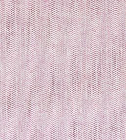 Fresco Herringbone Fabric by Ian Mankin Claret