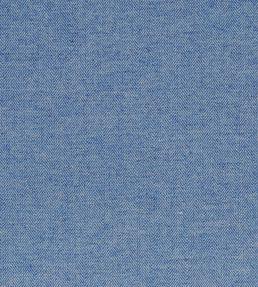 Fresco Herringbone Fabric by Ian Mankin Indigo