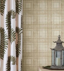 Fresco Plaid Wallpaper by Madeaux 03 Sienna
