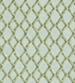 Fresco Trellis Wallpaper by Cole & Son Olive on Duck Egg