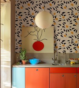 Fresh Lemons Wallpaper by Tres Tintas Beige