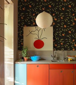 Fresh Lemons Wallpaper by Tres Tintas Black