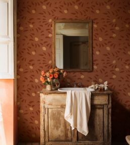 Fresh Lemons Wallpaper by Tres Tintas Red