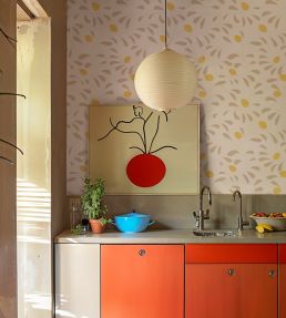 Fresh Lemons Wallpaper by Tres Tintas White