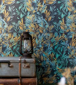 Freshwater Grass Wallpaper by MINDTHEGAP Teal