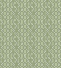 Fretwork Wallpaper by Cole & Son Leaf Green & Sage
