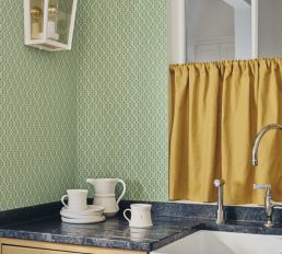 Fretwork Wallpaper by Cole & Son Charcoal & Spice