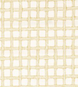 Fretwork Print Fabric by Scion Honey