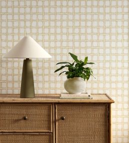 Fretwork Wallpaper by Scion Honey