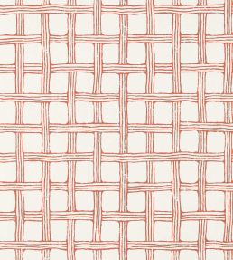 Fretwork Wallpaper by Scion Ladybird Red