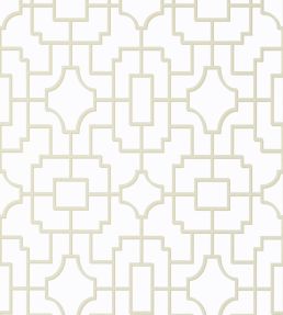 Fretwork Wallpaper by Thibaut Beige