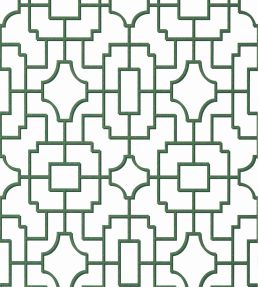 Fretwork Wallpaper by Thibaut Green