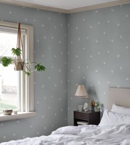 Frida Wallpaper by Sandberg Light Blue