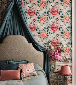 Frieda Fabric by Romo Hot Pink