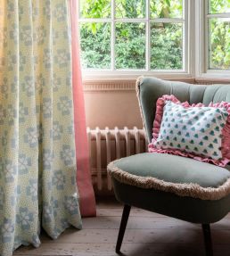 Frill Berry Cushion 40 x 30cm by Molly Mahon Grass
