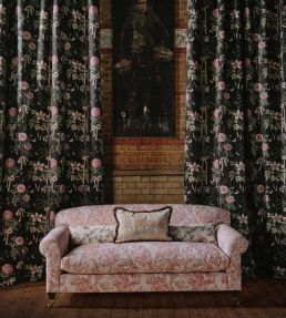 Mydsommer Pickings Fabric by Sanderson Conch/Madder