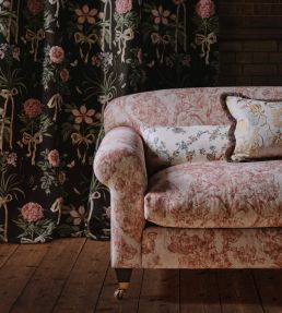 Mydsommer Pickings Fabric by Sanderson Conch/Madder