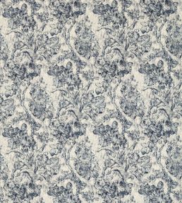 Fringed Tulip Toile Fabric by Sanderson Woad
