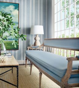 Frisco Stripe Wallpaper by Thibaut Brown