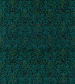 Fritillerie Velvet Fabric by GP & J Baker Indigo/Teal
