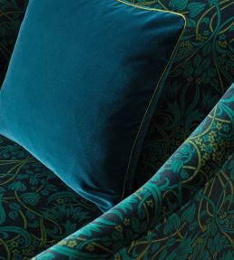 Fritillerie Velvet Fabric by GP & J Baker Indigo/Teal