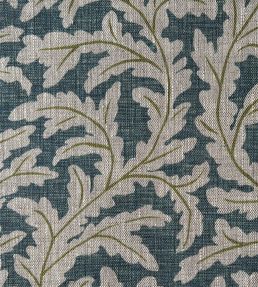 Frond Ogee Fabric by Josephine Munsey Blue and Olive