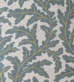 Frond Ogee Fabric by Josephine Munsey Light Blue