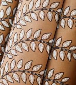 Frondescence Embroidery Fabric by Anna French Blush
