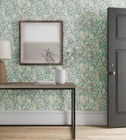 Fruit Wallpaper by Morris & Co Slate / Vellum