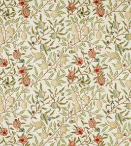 Fruit Wide Width Fabric by Morris & Co Pear/Plaster Pink
