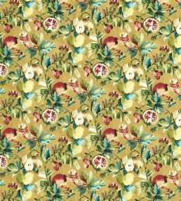 Fruta Velvet Fabric by Studio G Ochre