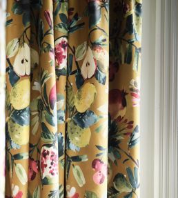 Fruta Velvet Fabric by Studio G Ochre