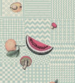 Frutta e Geometrico Wallpaper by Cole & Son Pastel